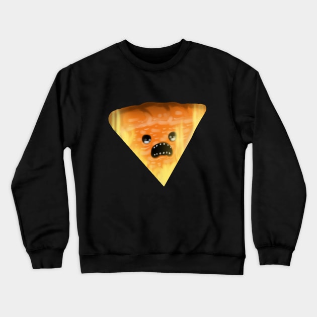 The Pizza on Fire Crewneck Sweatshirt by Joeytee